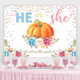 Lofaris What Will Our Little Pumpkin Be Baby Shower Backdrop